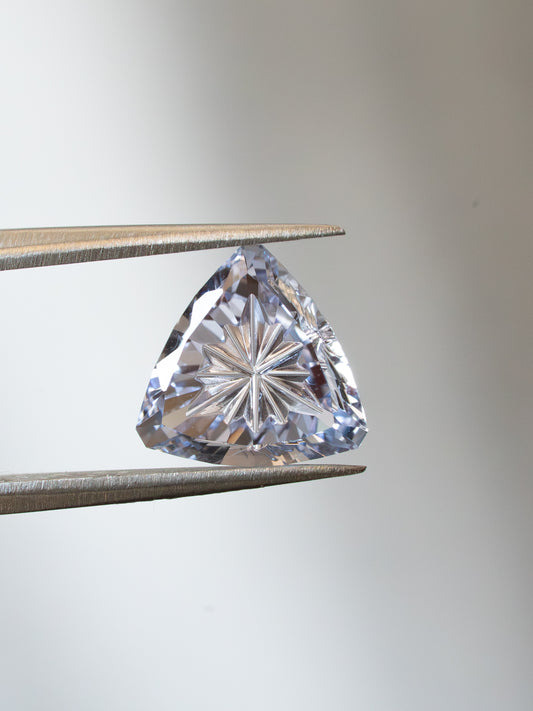 2.31 Carat White Fantasy Cut Lab Sapphire