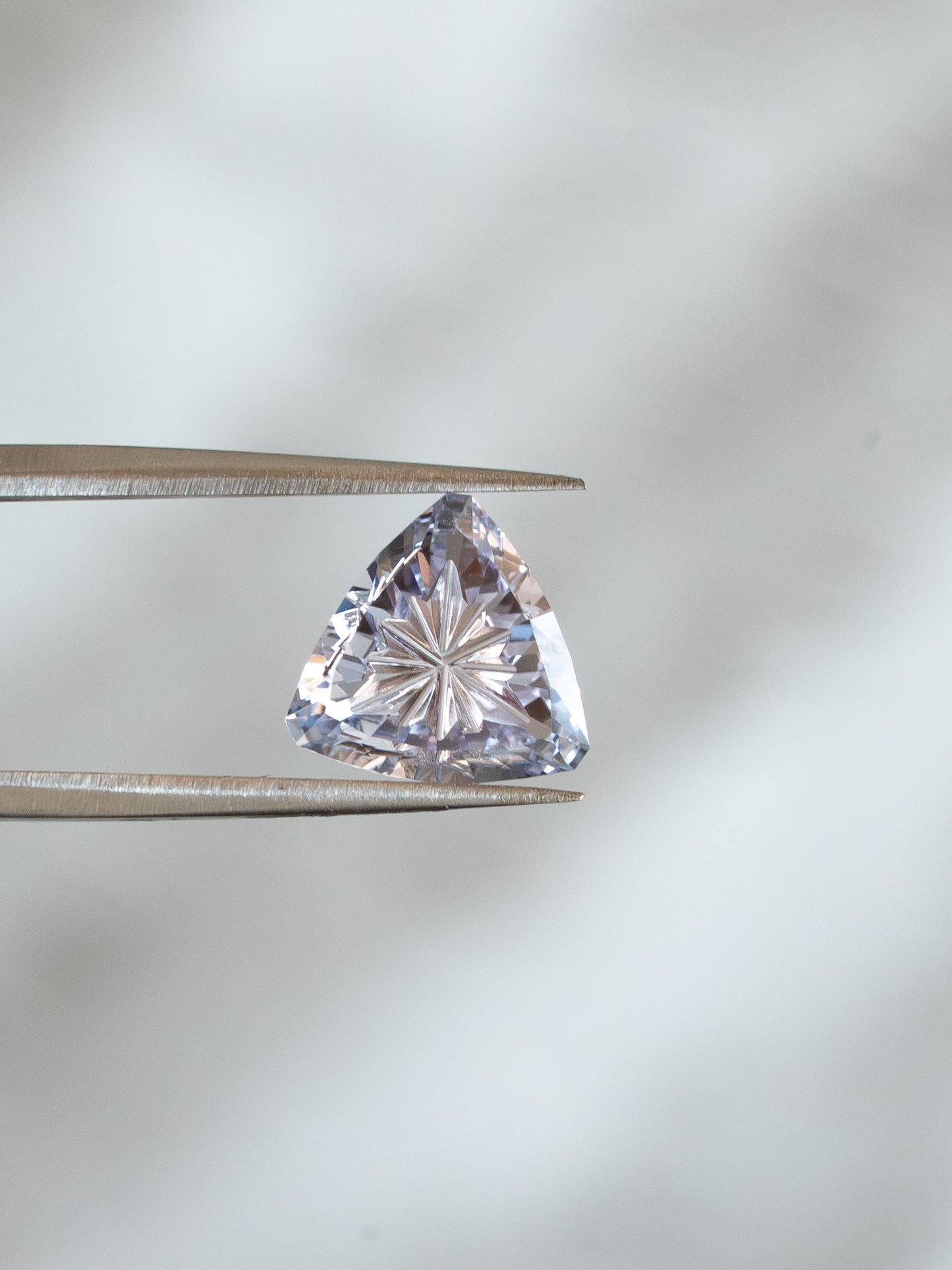 2.31 Carat White Fantasy Cut Lab Sapphire