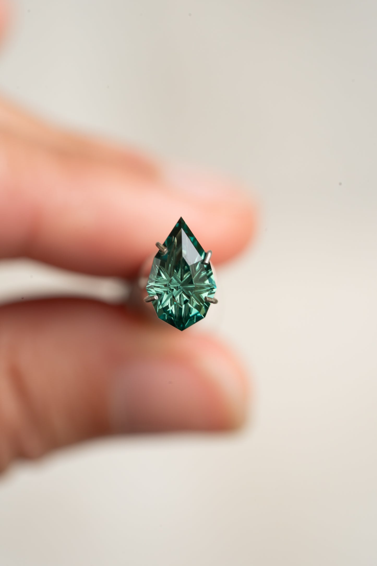 2.00 Carat Green Fantasy Cut Lab Sapphire