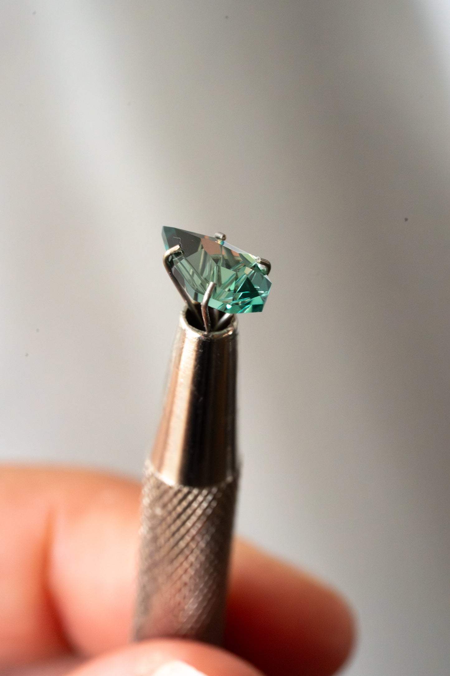 2.00 Carat Green Fantasy Cut Lab Sapphire