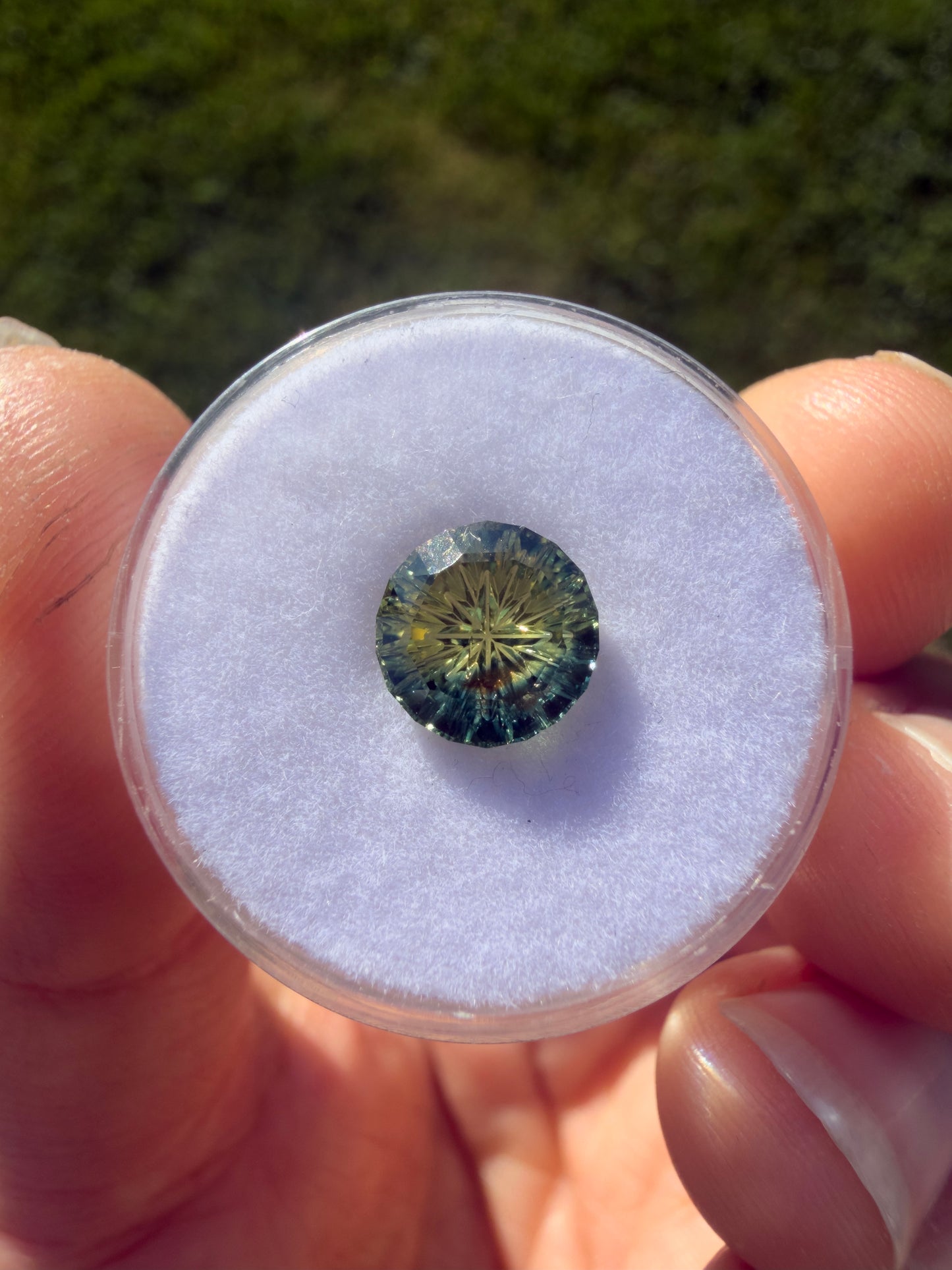 2.30 Carat "Sunrise Over the Ocean" Parti-Colored Fantasy Cut Kenyan Sapphire