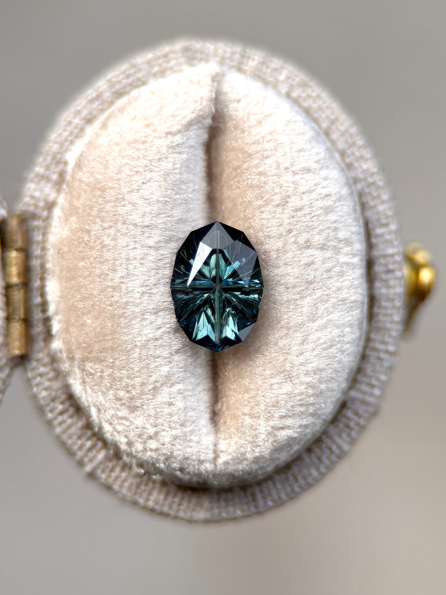 1.63 Carat Tealy-Blue Green Nigerian Sapphire