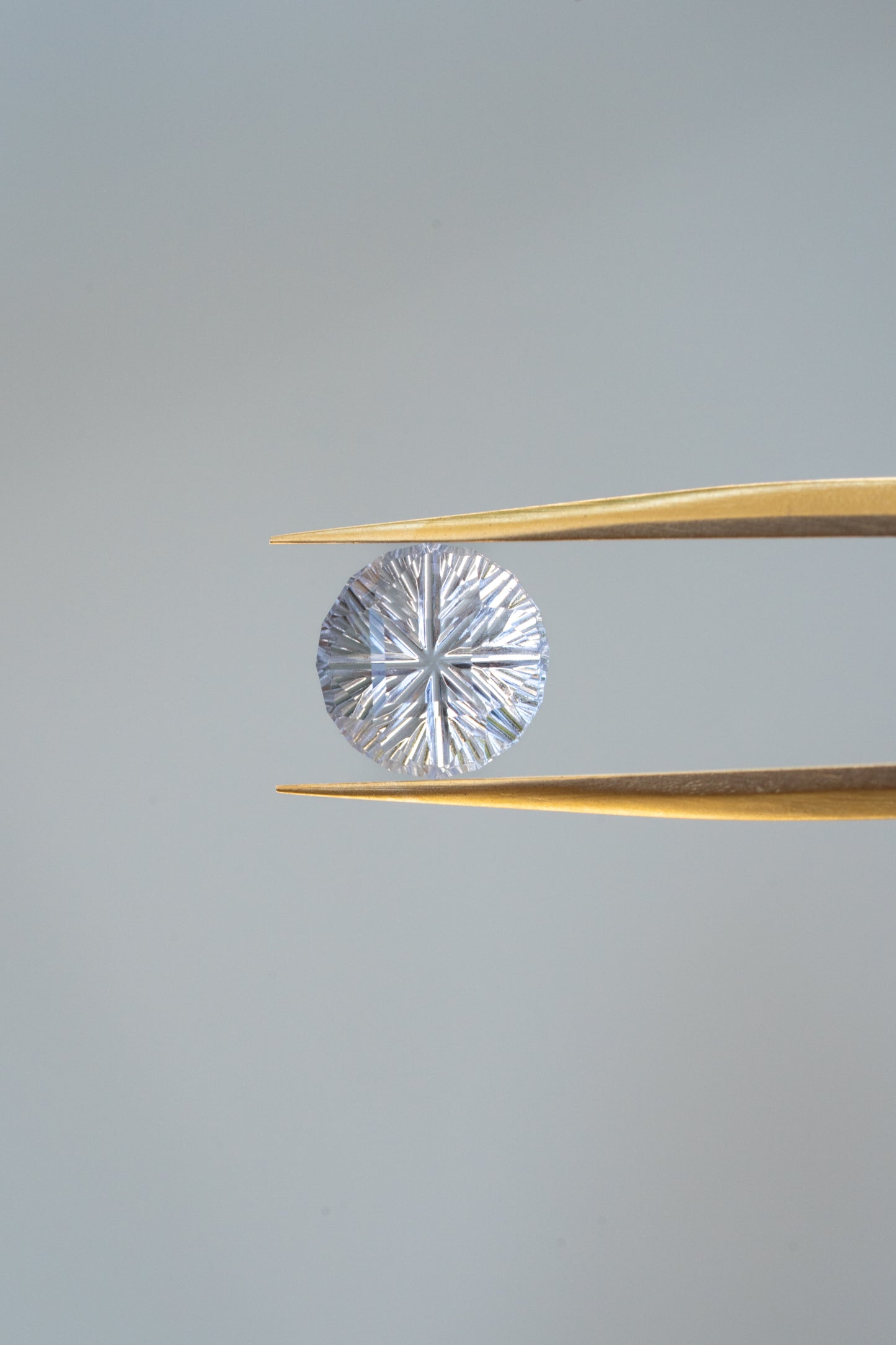 1.11 Carat White Fantasy Cut Lab Sapphire
