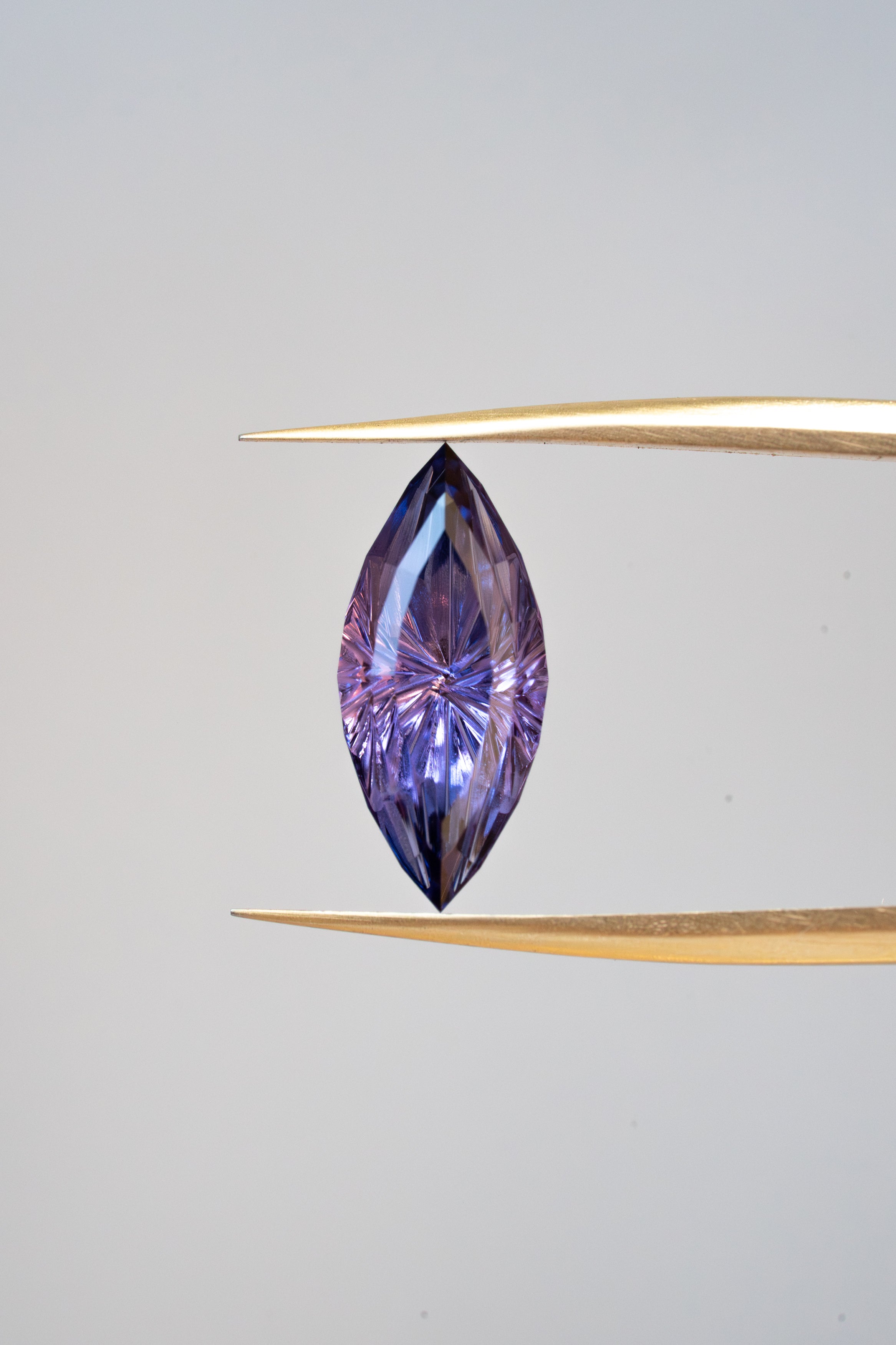 1 94 Carat Two Tone Purple Fantasy Cut Lab Sapphire The Fellowship Forge