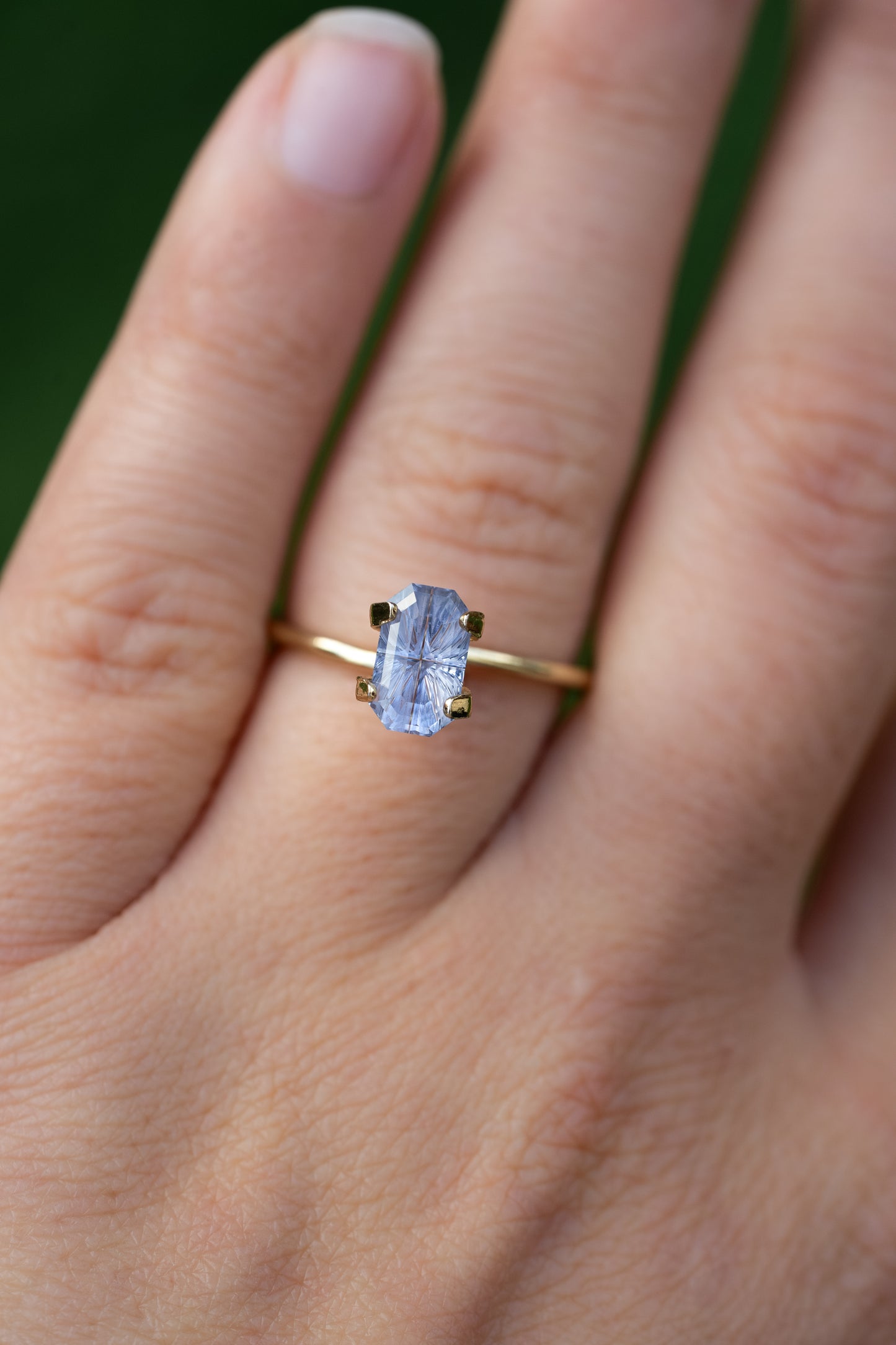 1.43 Carat Silvery Blue Fantasy Cut Madagascar Sapphire