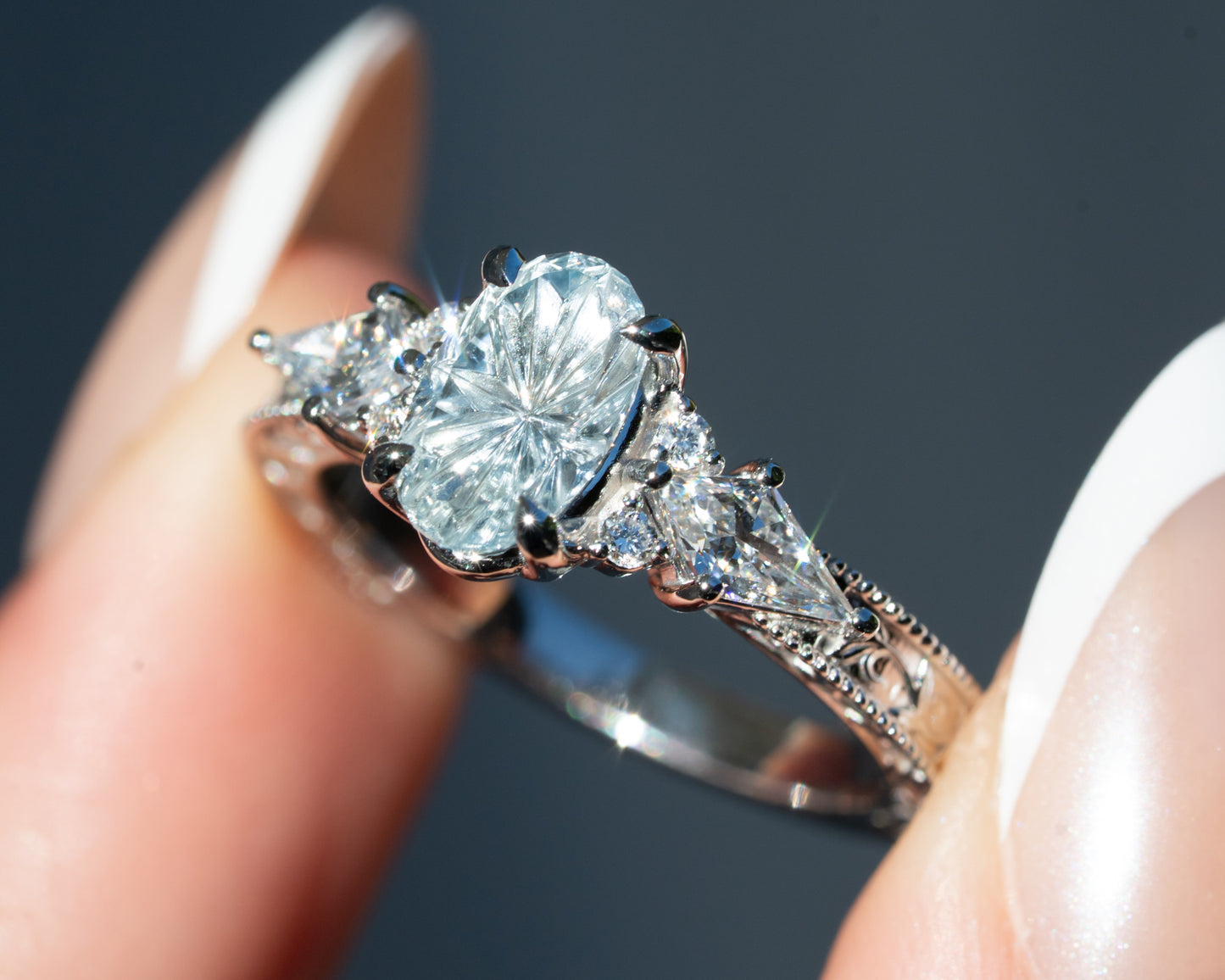 The Arwen Ring with 1.43 Carat Ilakaka Sapphire- Size 7