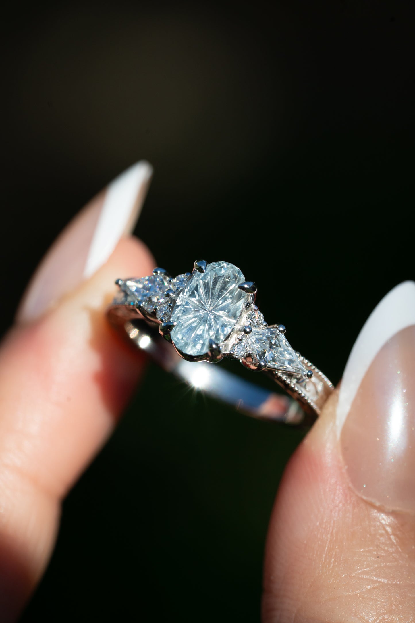 The Arwen Ring with 1.43 Carat Ilakaka Sapphire- Size 7