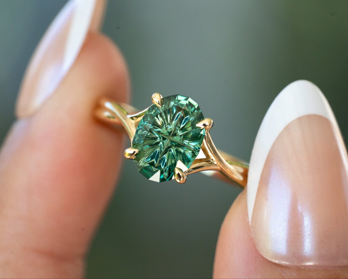 The Haven Ring with 1.99 Carat Lab Sapphire- Size 7