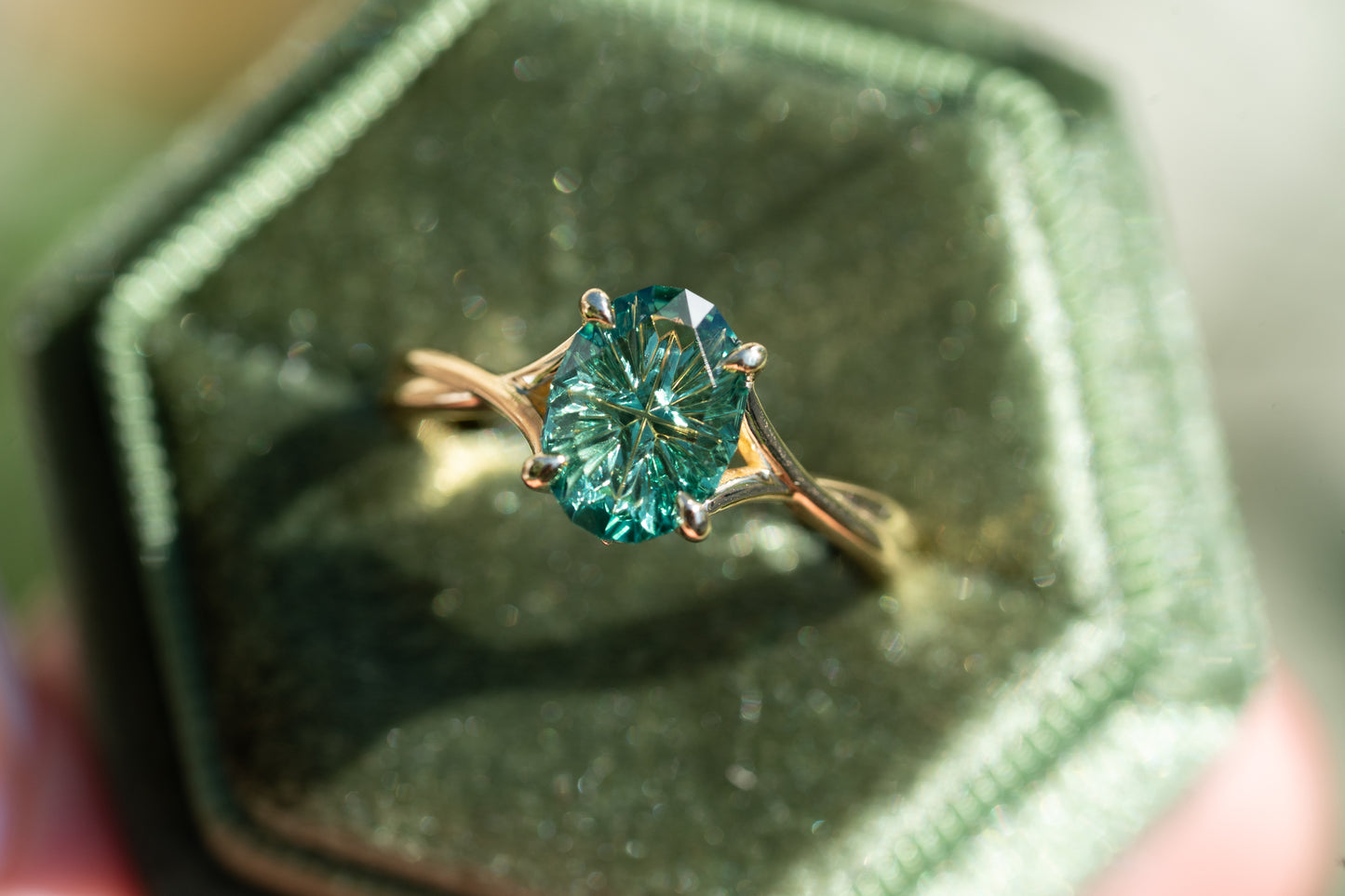The Haven Ring with 1.99 Carat Lab Sapphire- Size 7