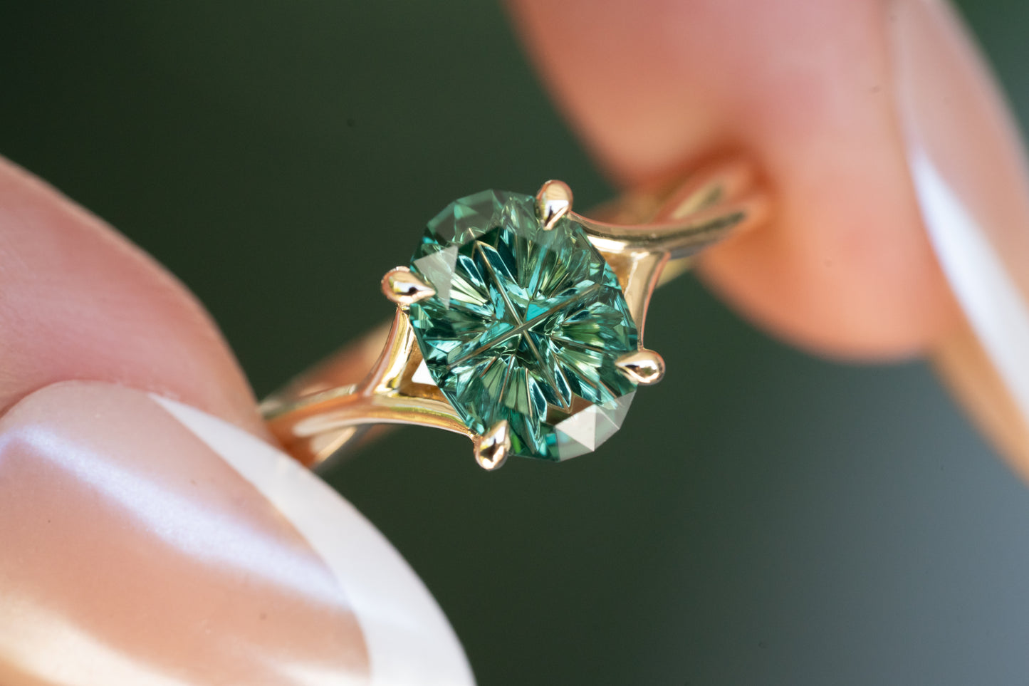 The Haven Ring with 1.99 Carat Lab Sapphire- Size 7