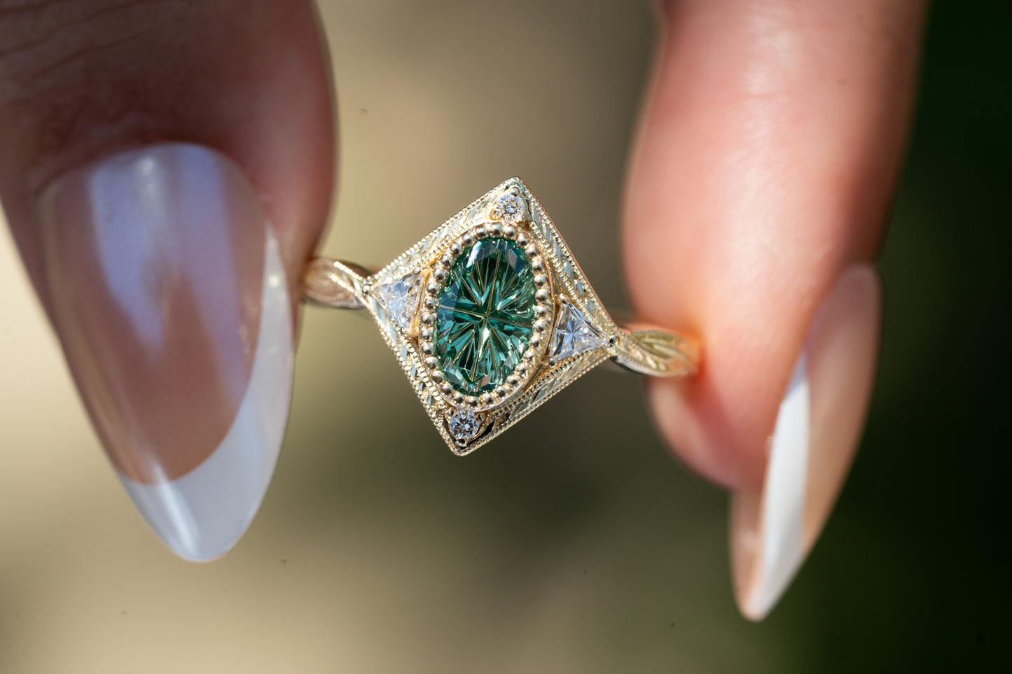 The Valoria Ring with 1.06 Carat Lab Sapphire- Size 7