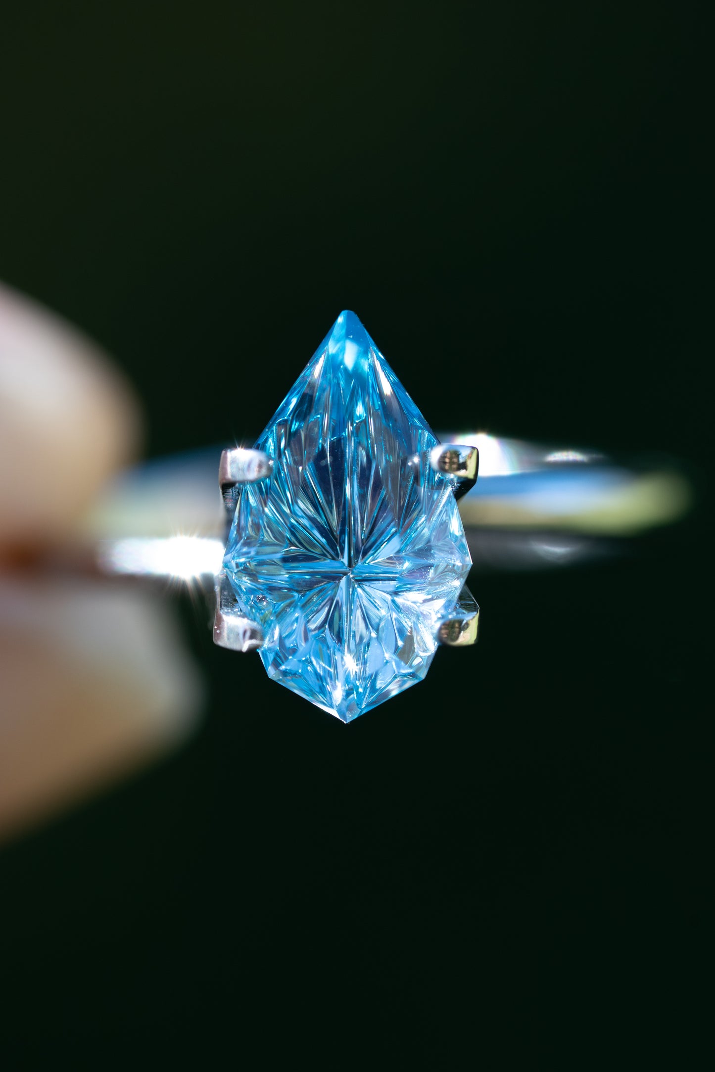 2.76 Carat Vibrant Blue Lab Sapphire