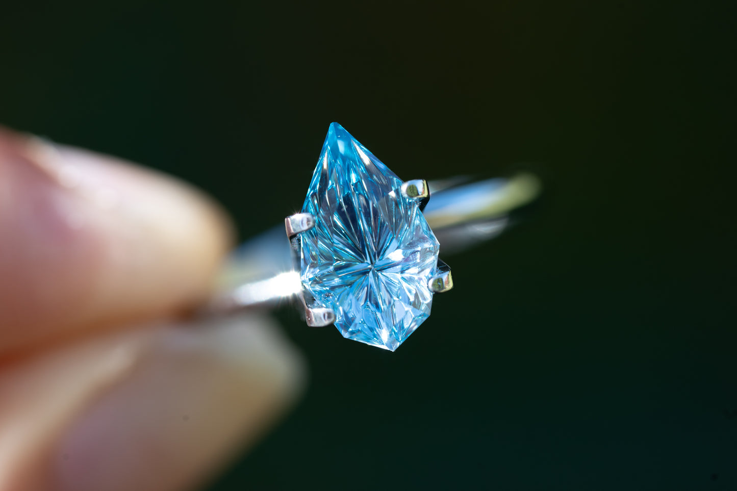 2.76 Carat Vibrant Blue Lab Sapphire