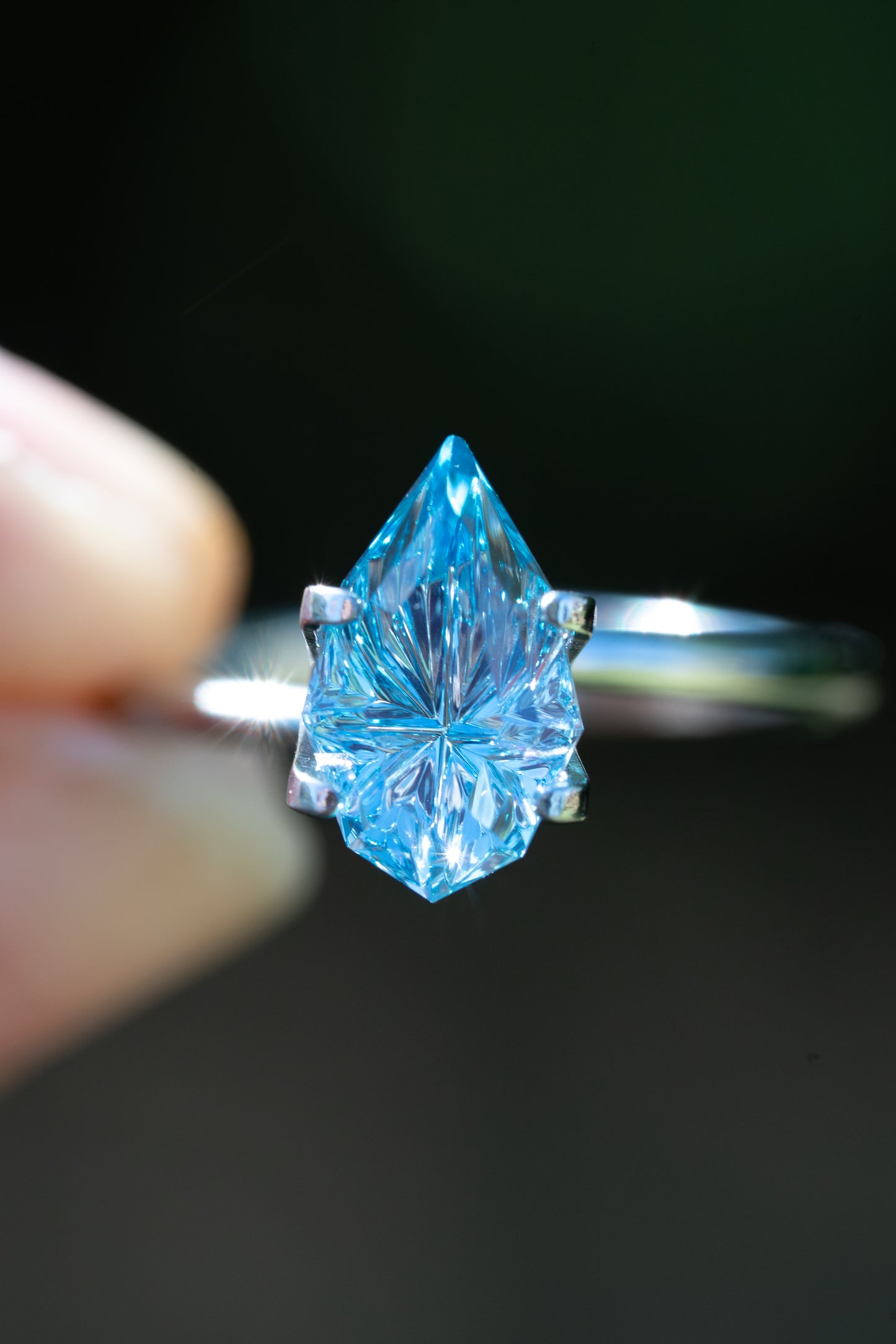 2.76 Carat Vibrant Blue Lab Sapphire