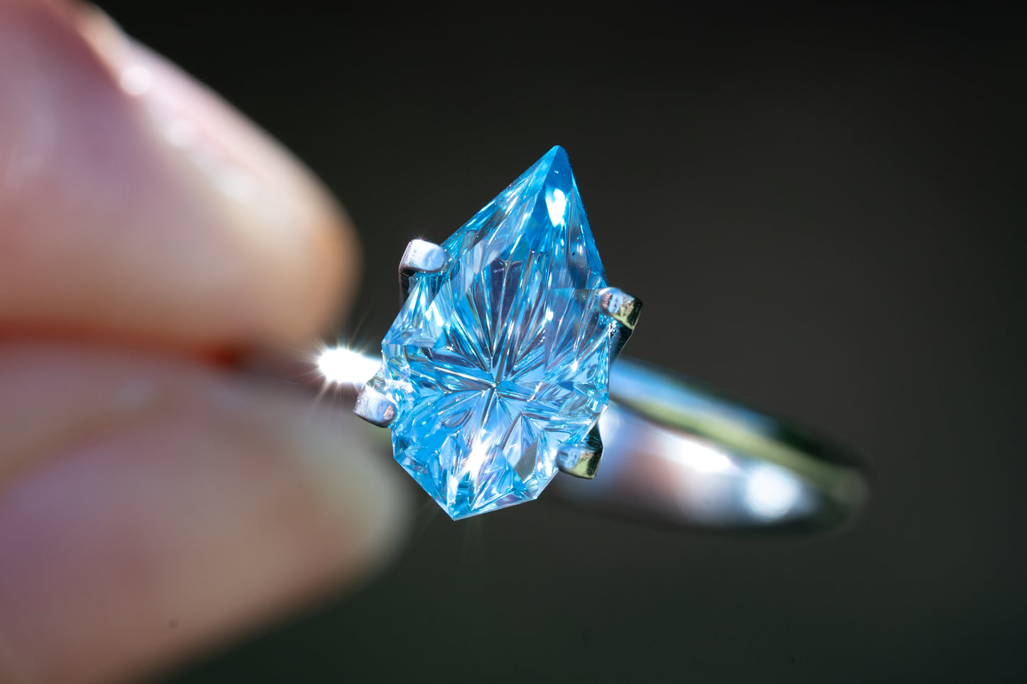 2.76 Carat Vibrant Blue Lab Sapphire