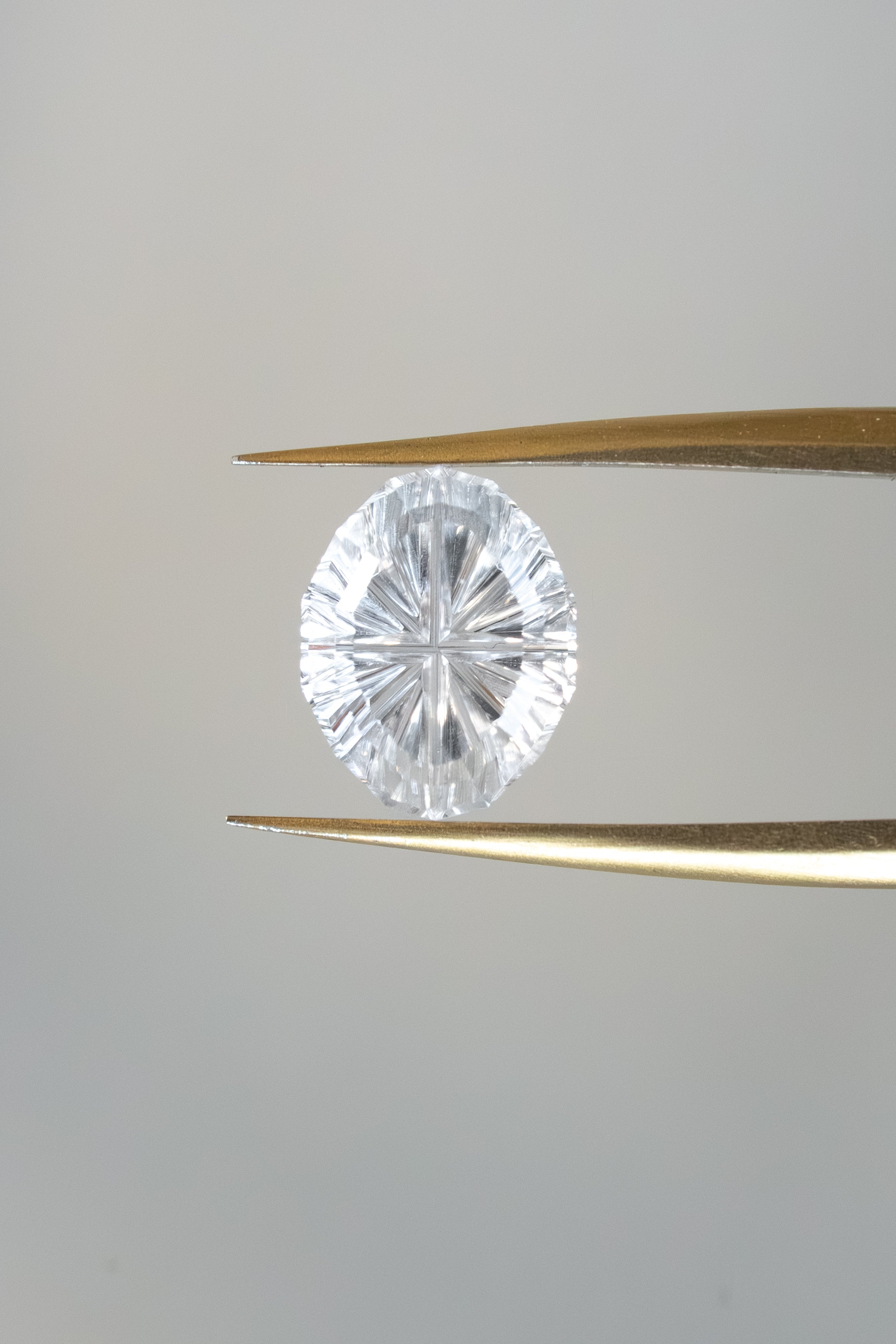 1 29 Carat White Fantasy Cut Lab Sapphire The Fellowship Forge